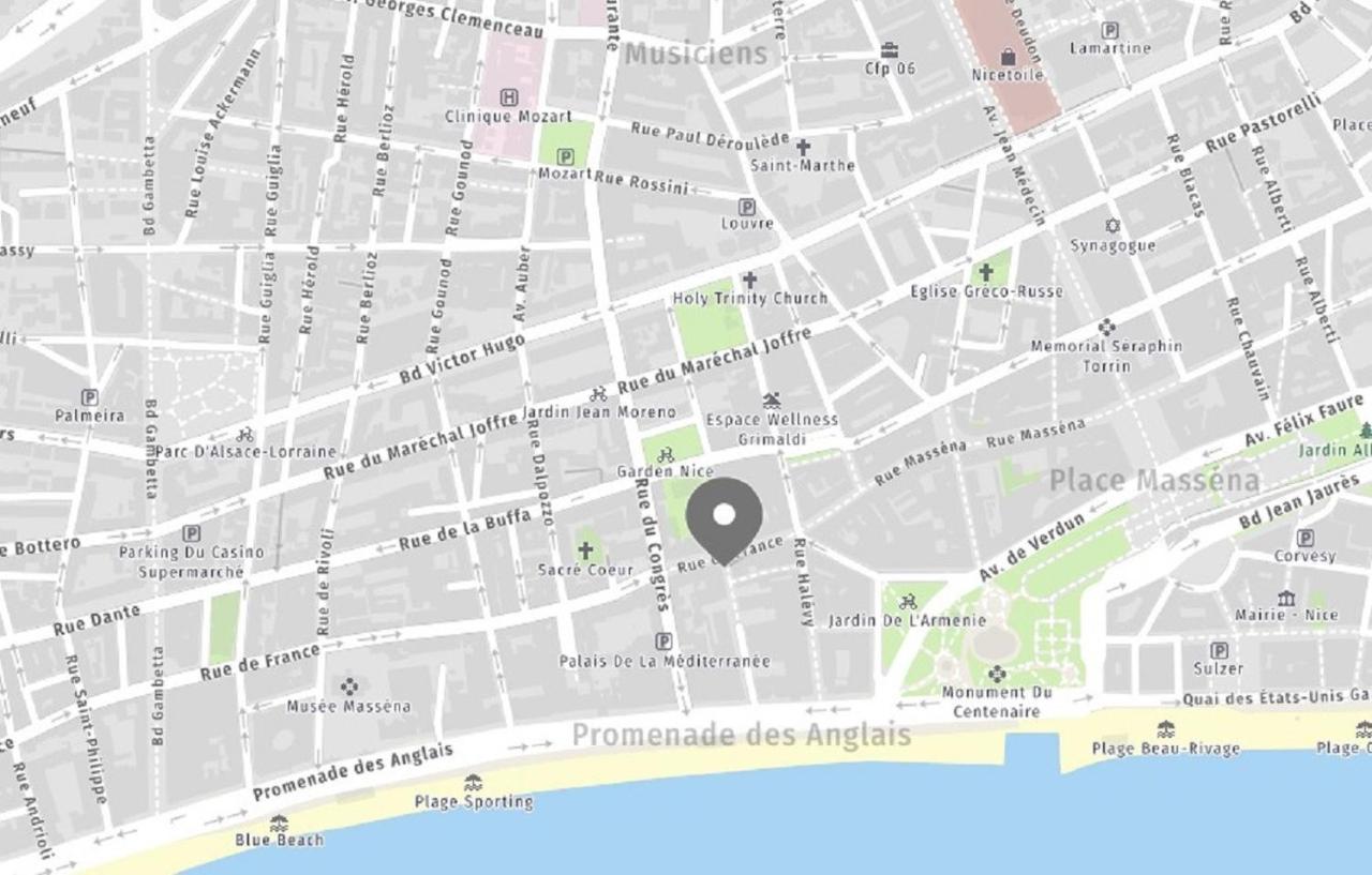 Aparthotel Riviera - Hyper Centre Ville - Studio Superieur Ac Avec Balcon Et Apercu Mer - Balcon Massenet 1 نيس المظهر الخارجي الصورة